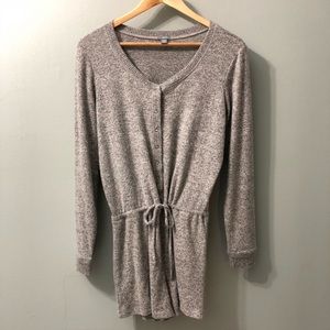 Aerie grey pj romper